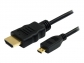 HDMI Male A To Micro HDMI Cable 1.5m Gold Plated With Ethernet