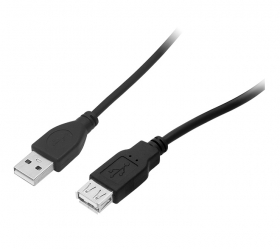 3m Black USB 2.0 Extension Cable Male to...