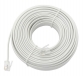 25m RJ11 Straight White 4-CORE ADSL Phone Telephone Cable Cord