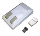 Tank Mouse White Beige USB Wireless...