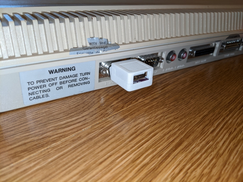 Tikus White DB9 USB HID Mouse Joypad Adapter for Atari Amiga C64