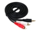 3.5mm Jack to 2x Male RCA 3m Stereo Cable Cinch Audio