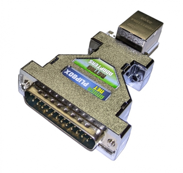 Plipbox Ethernet Paraller Device Amiga 500 600 1200 2000 + Case