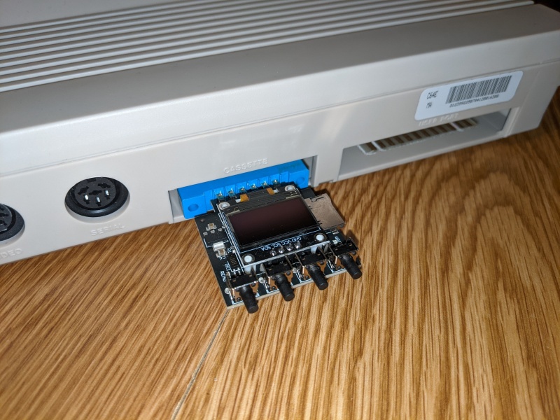 Tapuino Datasette Emulator OLED Adapter for Commodore C64 C128