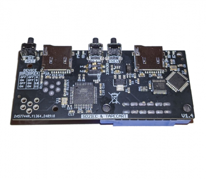 2 in 1 SD2IEC and Tapecart SD Card Reader for Commodore 64 C64