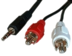 3.5mm Jack Male to 2x RCA Cinch Male Stereo...