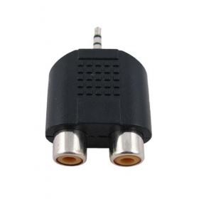 3.5mm stereo Jack to 2 RCA Cinch Socket...