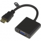 HDMI In Male to VGA Out Female Video Converter Adapter for PC