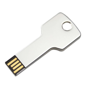 8 GB USB Silver Key Shape Pen Drive